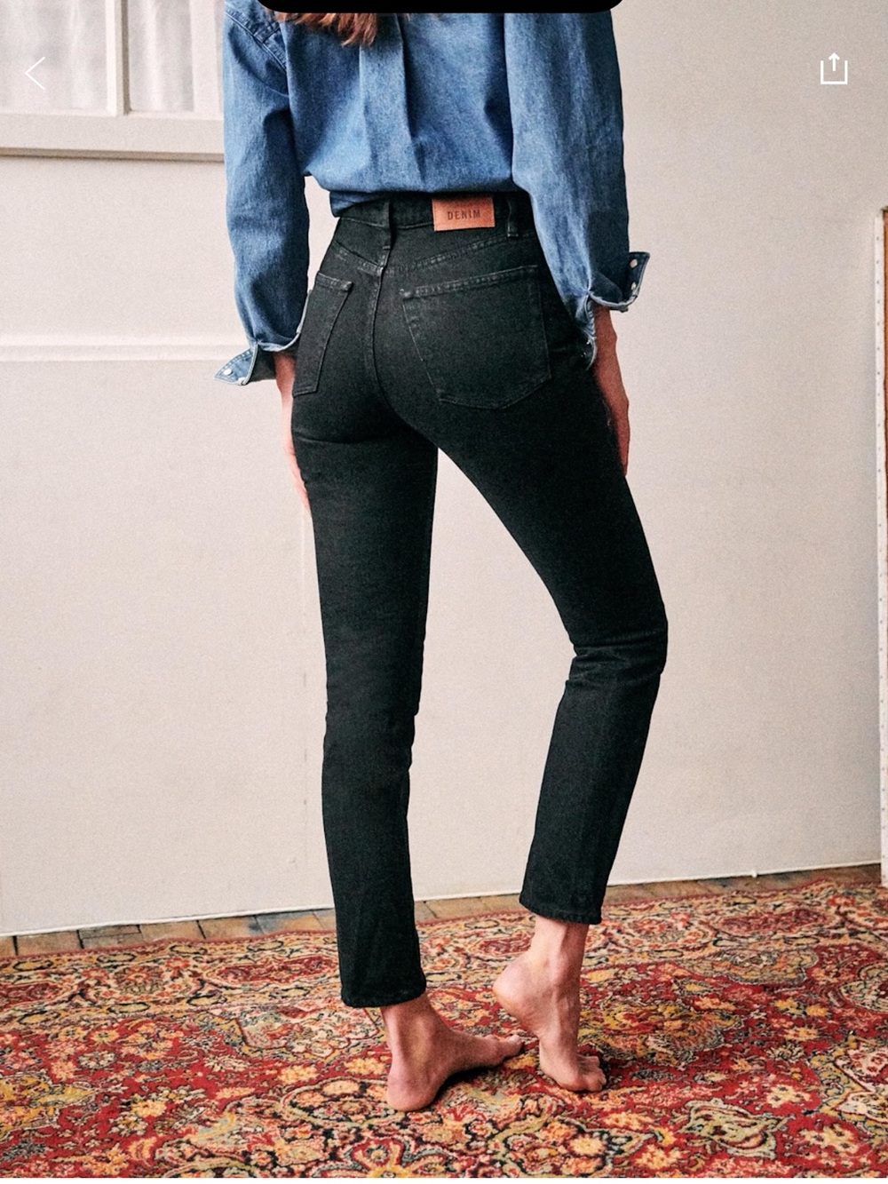 Sézane « Brut Sexy » Black Jeans/Denim - 28 Tall